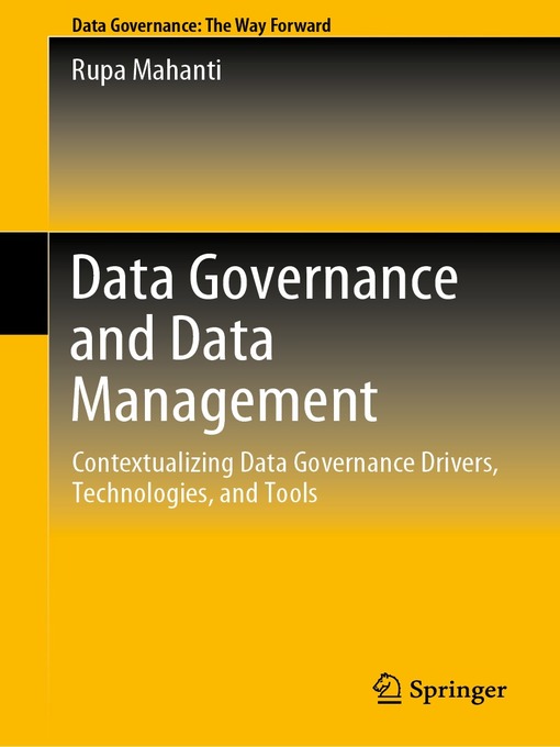 Title details for Data Governance and Data Management by Rupa Mahanti - Wait list